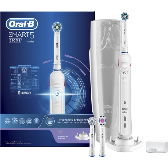 Oral-B Smart 5 5100S White Elektrische Tandenborstel Oral-B Oral-B Smart 5 5100S White Elektrische Tandenborstel