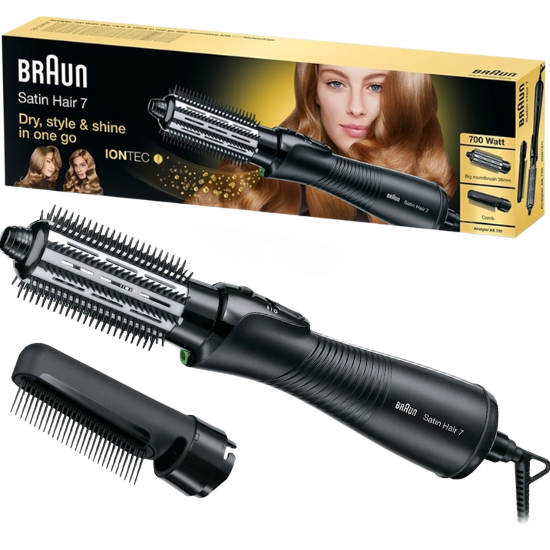 Braun Satin Hair 7 AS720 Heteluchtborstel - Zwart Braun Braun Satin Hair 7 AS720 Heteluchtborstel - Zwart