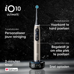 Oral-B Oral-B iO 10 Lunar Gold + 2x GRATIS Oral-B 3D-White Arctic Fresh Tandpasta