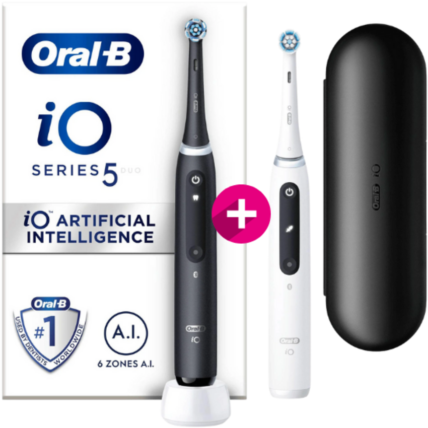 Oral-B iO Series 5 Black + Extra Body White Oral-B Oral-B iO Series 5 Black + Extra Body White