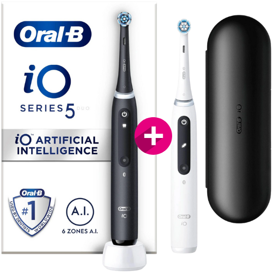 Oral-B iO Series 5 Black + Extra Body White Oral-B Oral-B iO Series 5 Black + Extra Body White