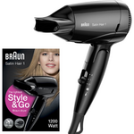 Braun Satin Hair 1 Reisföhn Inklapbaar - HD130 Style & Go - Zwart Braun Braun Satin Hair 1 Reisföhn Inklapbaar - HD130 Style & Go - Zwart