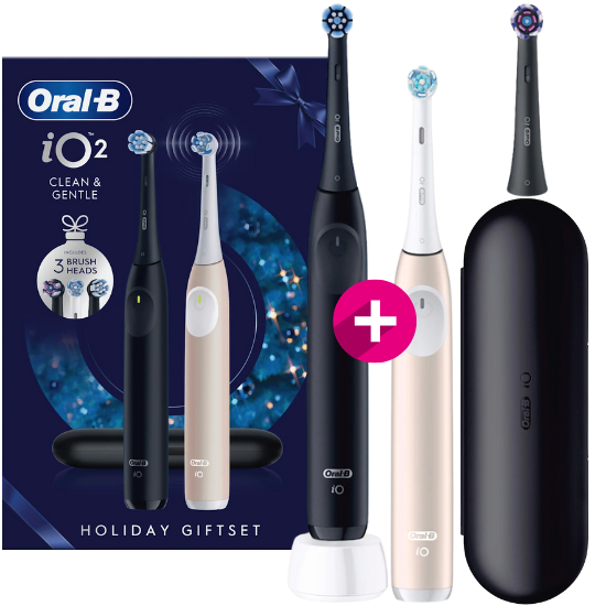 Oral-B Oral-B iO 2 Black + Extra Body Pink Holiday Giftset