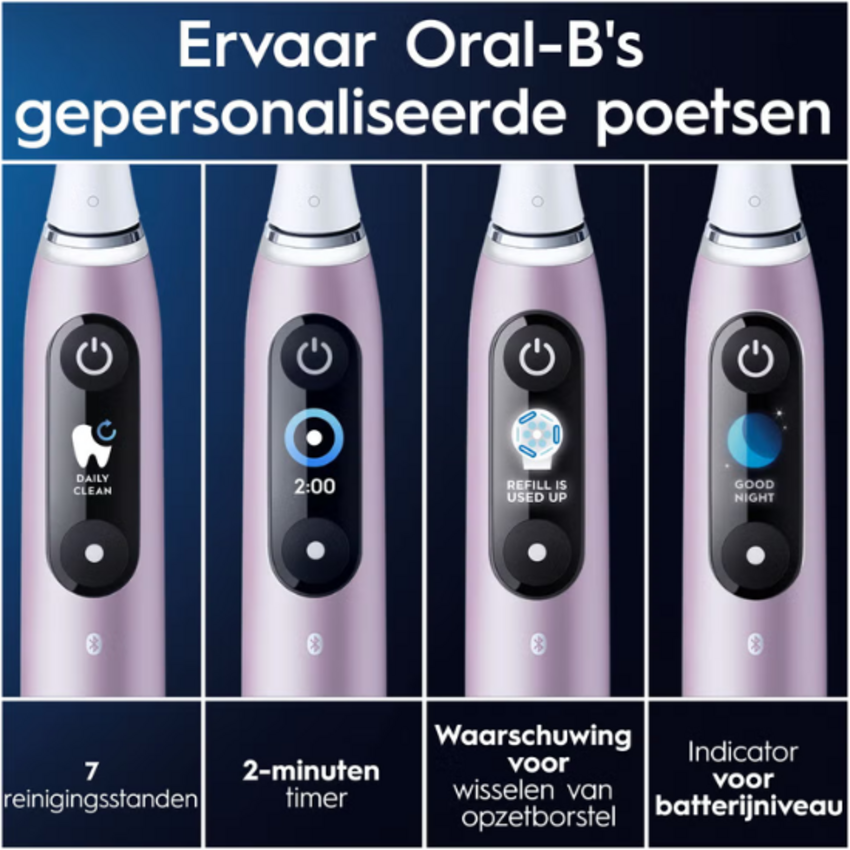 Oral-B iO Series 9N Rose Quartz + 1 extra opzetborstel Oral-B Oral-B iO Series 9N Rose Quartz + 1 extra opzetborstel