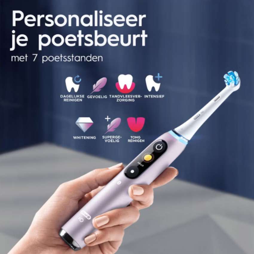 Oral-B iO Series 9N Rose Quartz + 1 extra opzetborstel Oral-B Oral-B iO Series 9N Rose Quartz + 1 extra opzetborstel