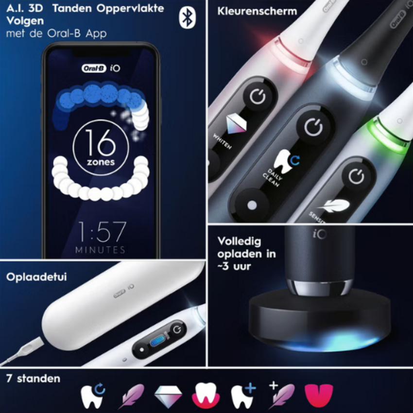 Oral-B iO Series 9N Rose Quartz + 1 extra opzetborstel Oral-B Oral-B iO Series 9N Rose Quartz + 1 extra opzetborstel
