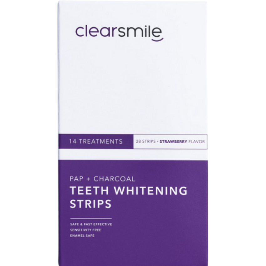 Clearsmile Clearsmile PAP+ Whitening Strips Charcoal - Strawberry - 28 stuks