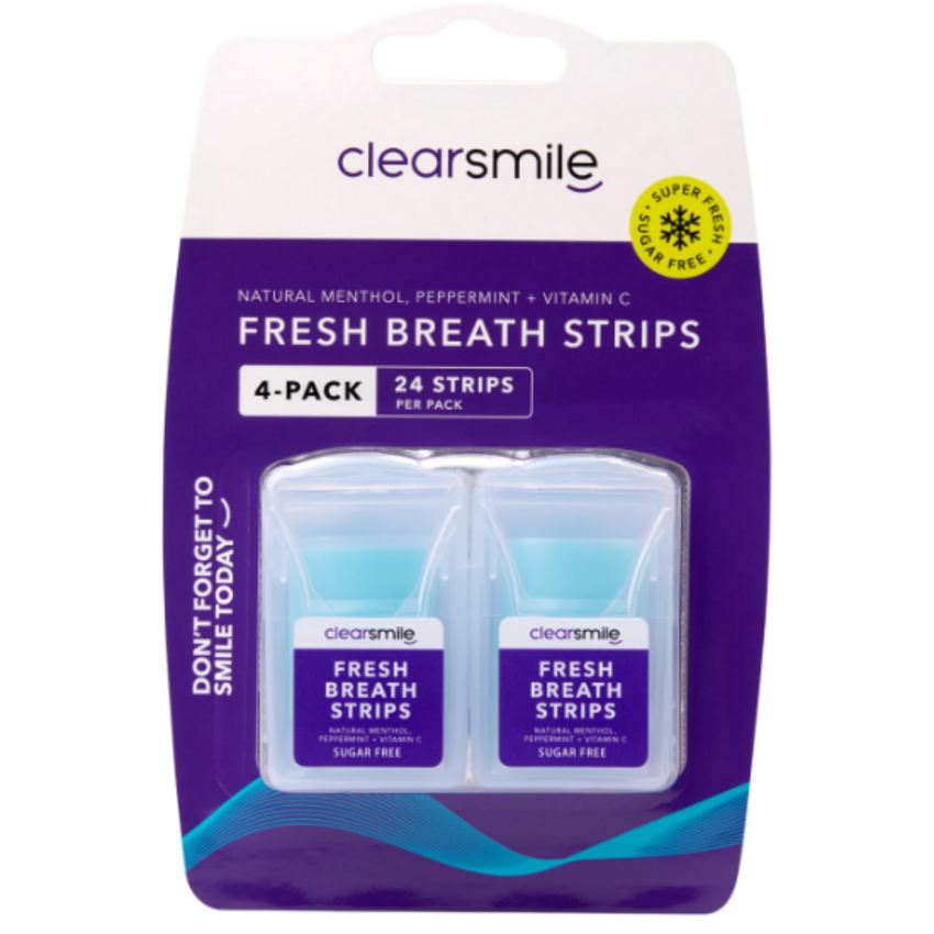 Clearsmile Fresh Breath Strips Mint - 4-pack Clearsmile Clearsmile Fresh Breath Strips Mint - 4-pack