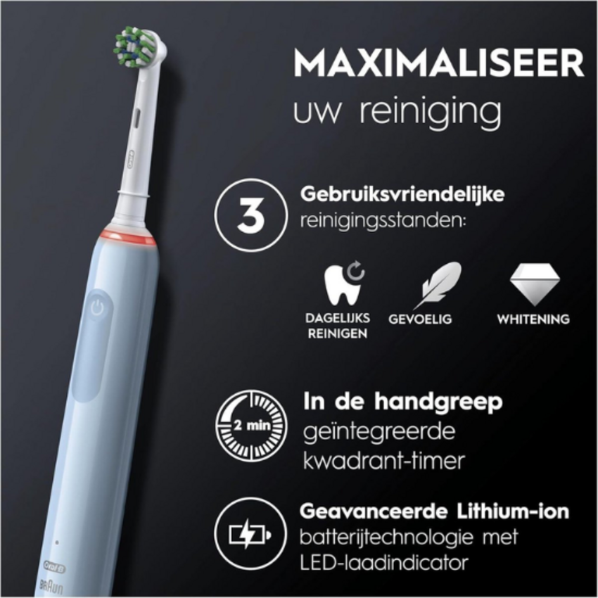 Oral-B Oral-B PRO 3 3000 Blue Elektrische Tandenborstel