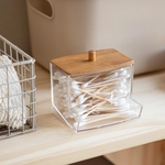 Wattenstaafjeshouder met Bamboe Deksel