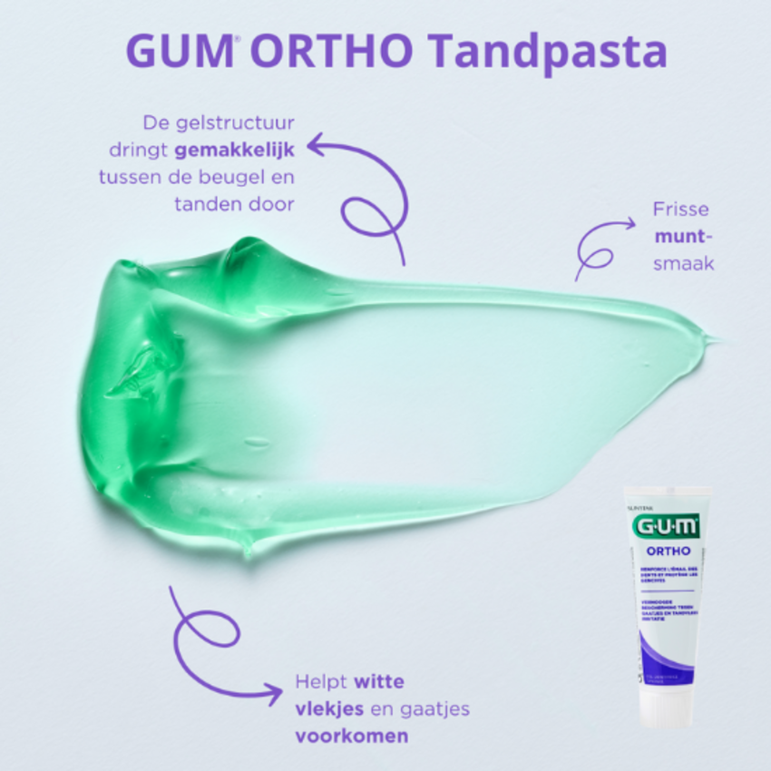 GUM GUM Ortho Tandpasta - 75 ml