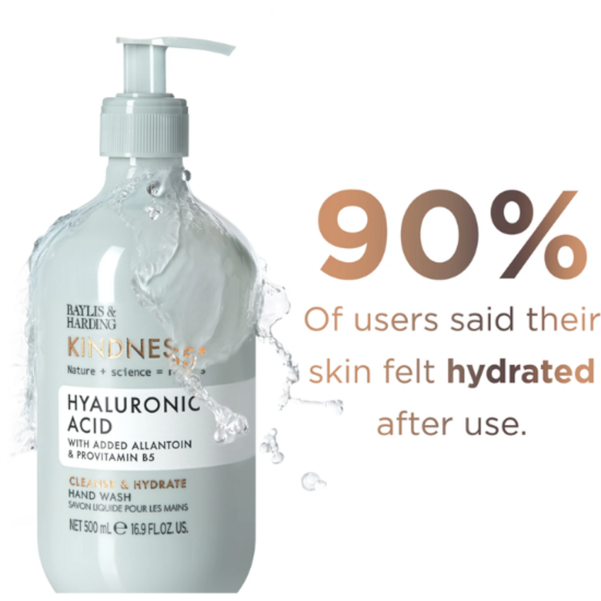 Baylis & Harding Kindness+ Hyaluronic Acid Handzeep - 500 ml Baylis & Harding Baylis & Harding Kindness+ Hyaluronic Acid Handzeep - 500 ml