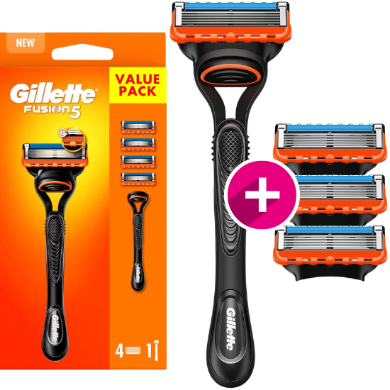 Gillette Gillette Fusion5 Scheersysteem + 4 Scheermesjes