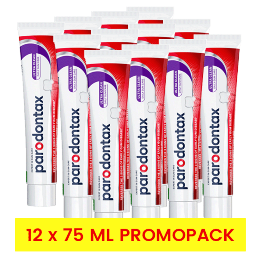 Parodontax Parodontax Ultra Clean Tandpasta - 12 x 75 ml - Promo Pack