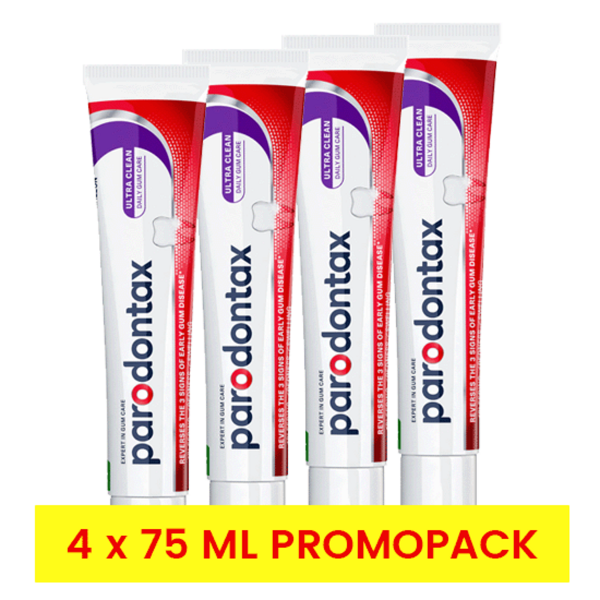 Parodontax Parodontax Ultra Clean Tandpasta - 4 x 75 ml - Promo Pack