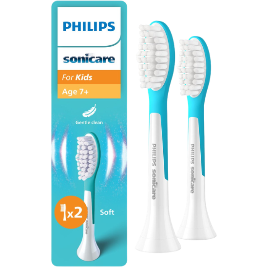 Tandenborstel.com Philips Sonicare For Kids 7+ opzetborstels HX6042/90 - 2 stuks aanbieding