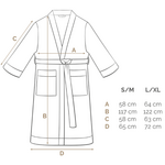 Walra Walra Badjas Casual Robe L/XL - Antraciet