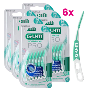 GUM Soft-Picks PRO Medium - 6 x 30 stuks