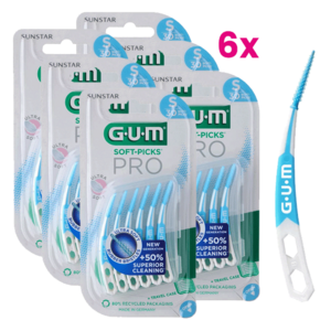 GUM Soft-Picks PRO Small - 6 x 30 stuks