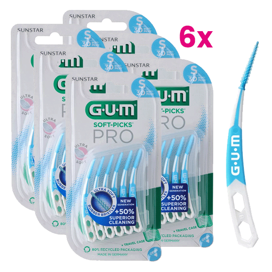 GUM GUM Soft-Picks PRO Small - 6 x 30 stuks