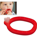 Miradent Miradent Infant-O-Brush Baby Tandenborstel/Bijtring - Rood