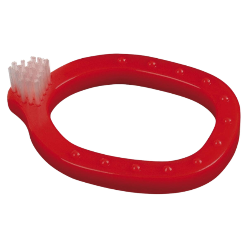 Miradent Miradent Infant-O-Brush Baby Tandenborstel/Bijtring - Rood
