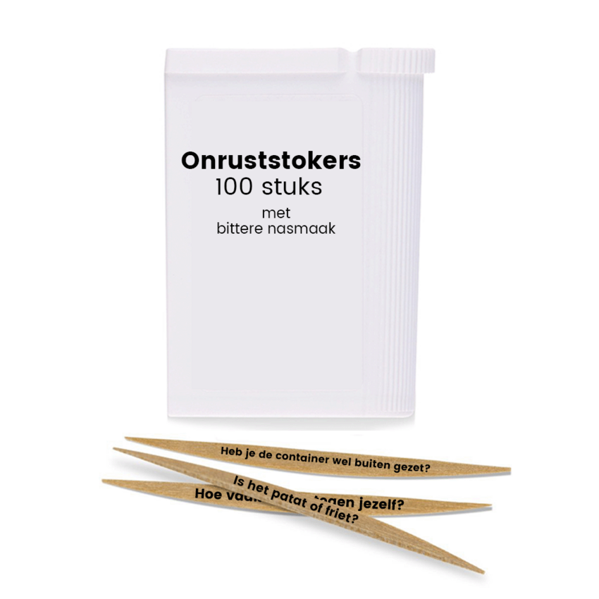 Onruststokers - 100 stuks