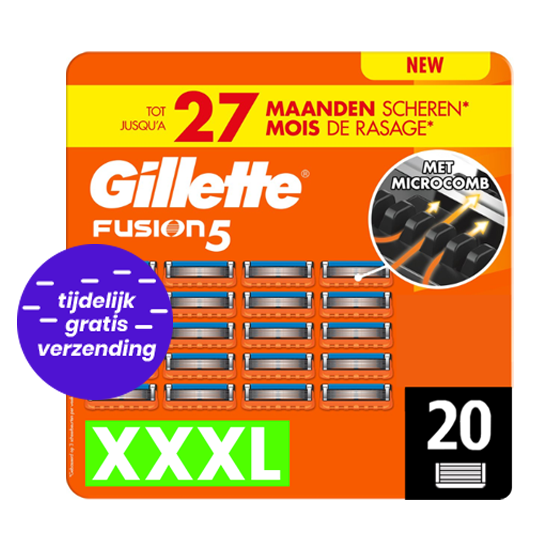 Gillette Gillette Fusion5 Scheermesjes 20 stuks - Voordeelpack