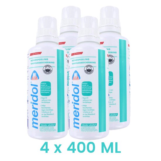 Meridol Meridol Mondspoeling Tandvleesbescherming - 4 x 400 ml