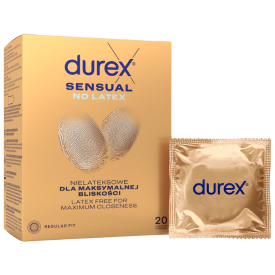Tandenborstel.com Durex Condooms Sensual No Latex - Regular Fit - 20 stuks aanbieding