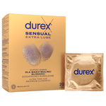 Durex Condooms Sensual Extra Lube Ultra Thin - Regular Fit - 20 stuks Durex Durex Condooms Sensual Extra Lube Ultra Thin - Regular Fit - 20 stuks