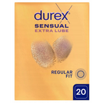 Durex Condooms Sensual Extra Lube Ultra Thin - Regular Fit - 20 stuks Durex Durex Condooms Sensual Extra Lube Ultra Thin - Regular Fit - 20 stuks