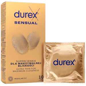 Durex Durex Condooms Sensual Ultra Thin - Regular Fit - 10 stuks Durex Condooms Sensual Ultra Thin - Regular Fit - 10 stuks