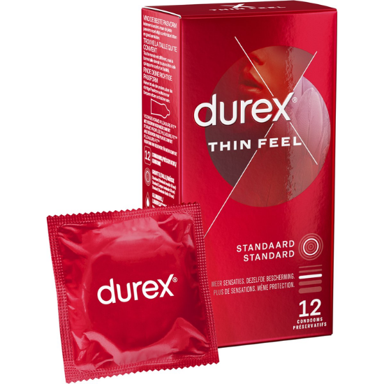 Tandenborstel.com Durex Condooms Feel Thin - Regular Fit - 12 stuks aanbieding
