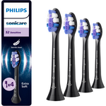 Philips Philips Sonicare S2 Sensitive Black opzetborstels HX6054/88 - 4 stuks