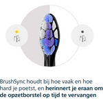 Philips Philips Sonicare S2 Sensitive Black opzetborstels HX6054/88 - 4 stuks