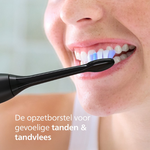 Philips Philips Sonicare S2 Sensitive Black opzetborstels HX6054/88 - 4 stuks