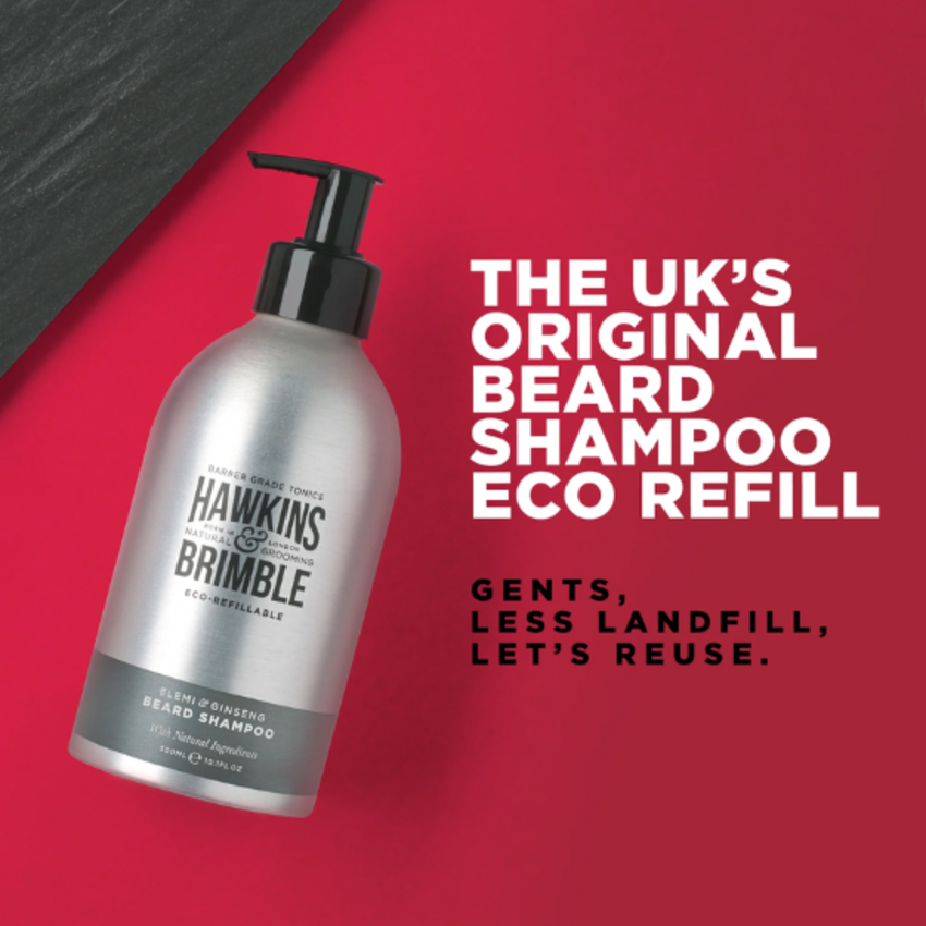 Hawkins & Brimble Hawkins & Brimble Elemi & Ginseng Eco-refillable Beard Shampoo - 300 ml