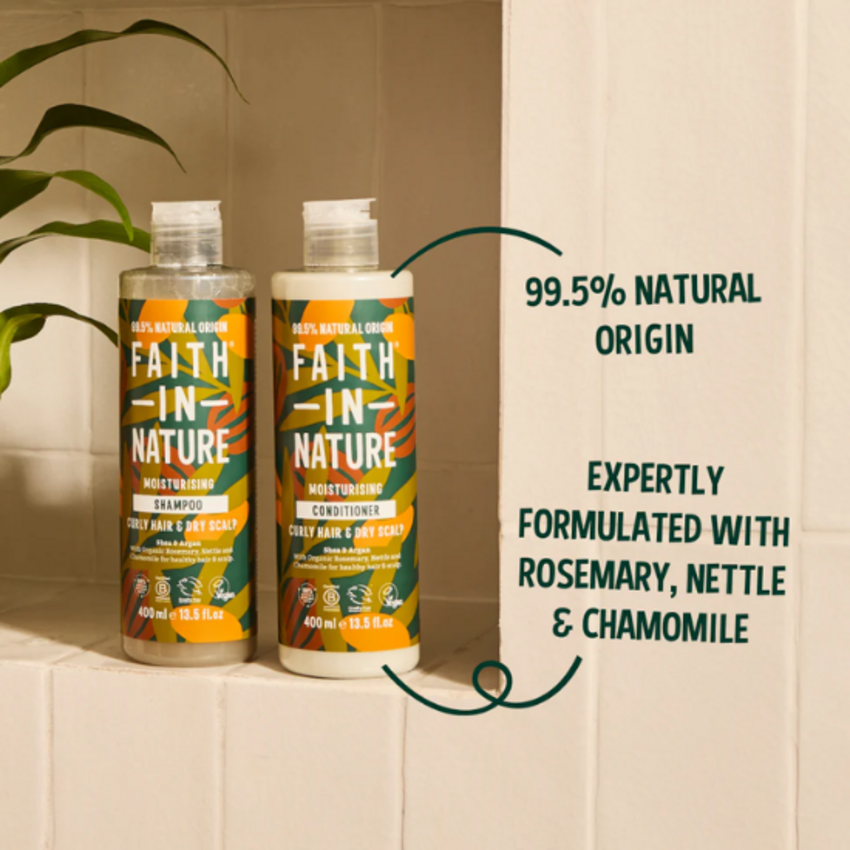 Faith in Nature Faith in Nature Shea & Argan Conditioner - Krullend & Droog Haar - 400 ml