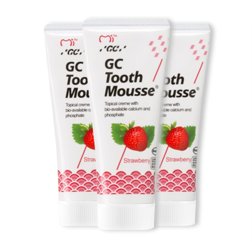 GC Dental GC Tooth Mousse Strawberry - Voordeelverpakking - 3 x 35 ml