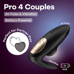 Satisfyer - Pro 4 Couples Vibrator Satisfyer Satisfyer - Pro 4 Couples Vibrator