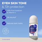 Nivea Dermacontrol Natural Tone Deodorant Roller - 50 ml Nivea Nivea Dermacontrol Natural Tone Deodorant Roller - 50 ml