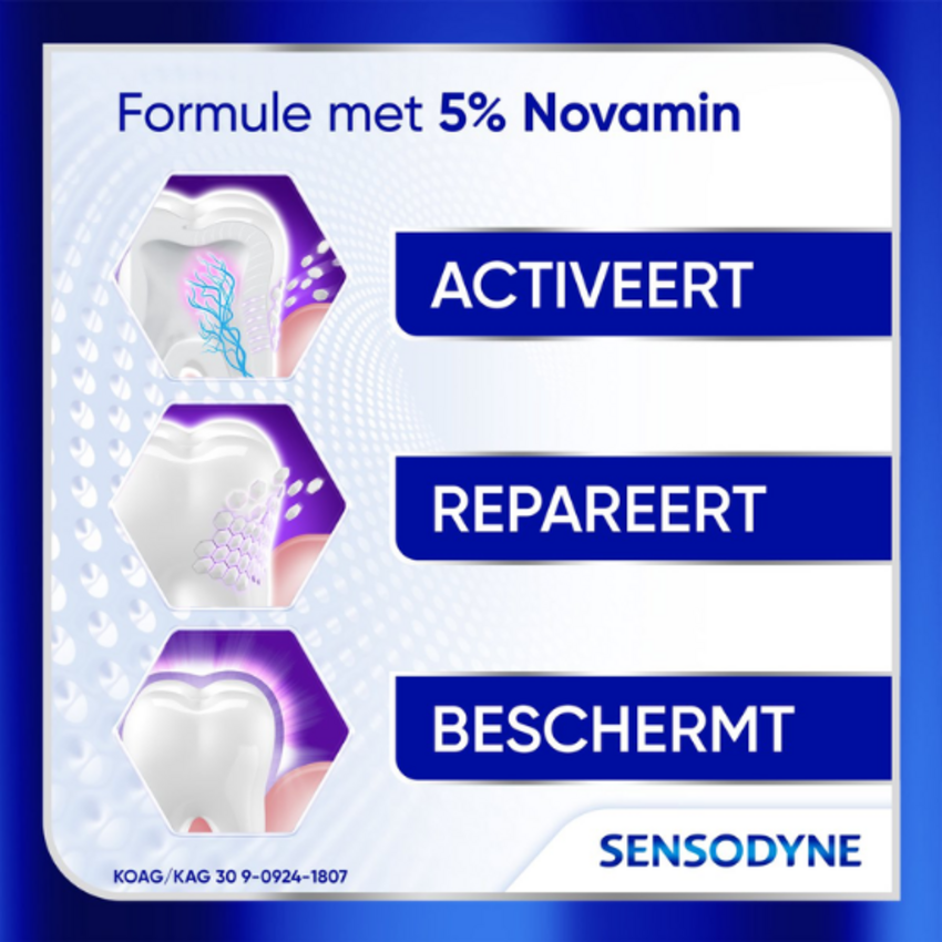 Sensodyne Clinical Repair Deep Clean Tandpasta Voordeelverpakking - 3 x 75 ml Sensodyne Sensodyne Clinical Repair Deep Clean Tandpasta Voordeelverpakking - 3 x 75 ml