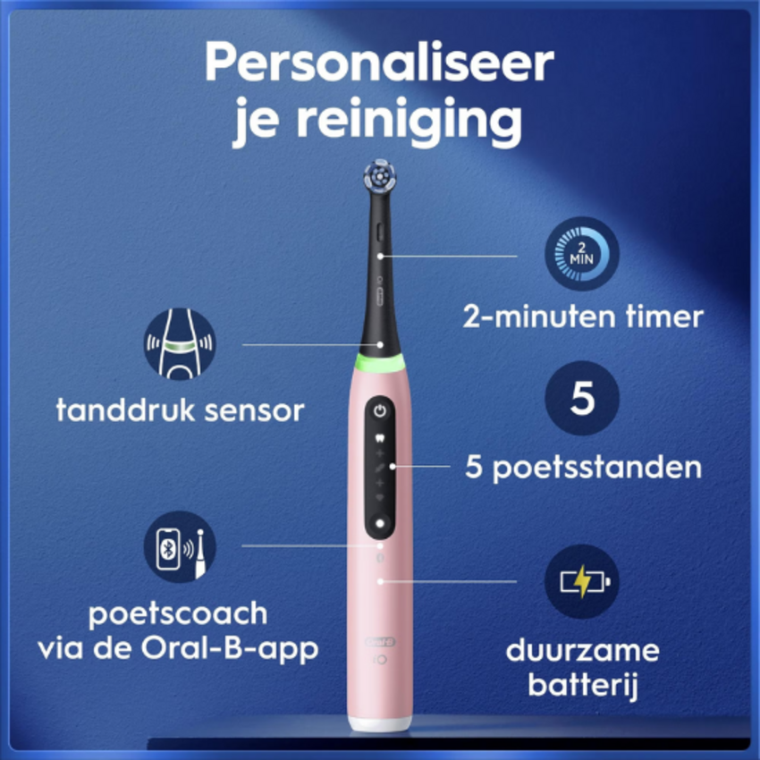 Oral-B iO Series 5N Blush Pink Elektrische Tandenborstel Oral-B Oral-B iO Series 5N Blush Pink Elektrische Tandenborstel