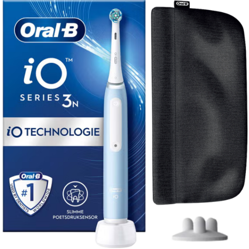 Oral-B iO Series 3 Blue Elektrische Tandenborstel + Pouch Special Edition Oral-B Oral-B iO Series 3 Blue Elektrische Tandenborstel + Pouch Special Edition