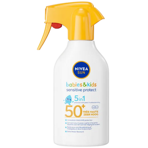 Nivea Nivea Sun Babies & Kids SPF 50+ Sensitive Protect Zonnebrand Spray - 270 ml Nivea Sun Babies & Kids SPF 50+ Sensitive Protect Zonnebrand Spray - 270 ml