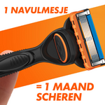 Gillette Gillette Fusion5 Scheersysteem + Sensitive Scheergel - Giftset