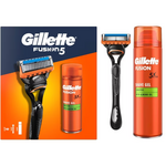 Gillette Gillette Fusion5 Scheersysteem + Sensitive Scheergel - Giftset