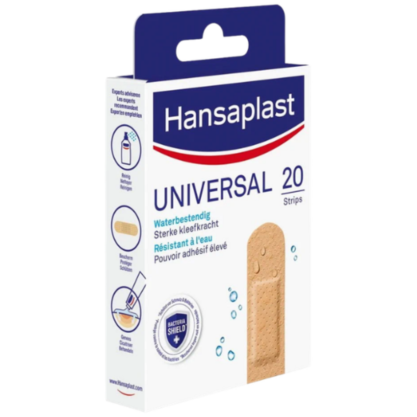Hansaplast Pleisters Waterbestendig Universal - 20 stuks Hansaplast Hansaplast Pleisters Waterbestendig Universal - 20 stuks