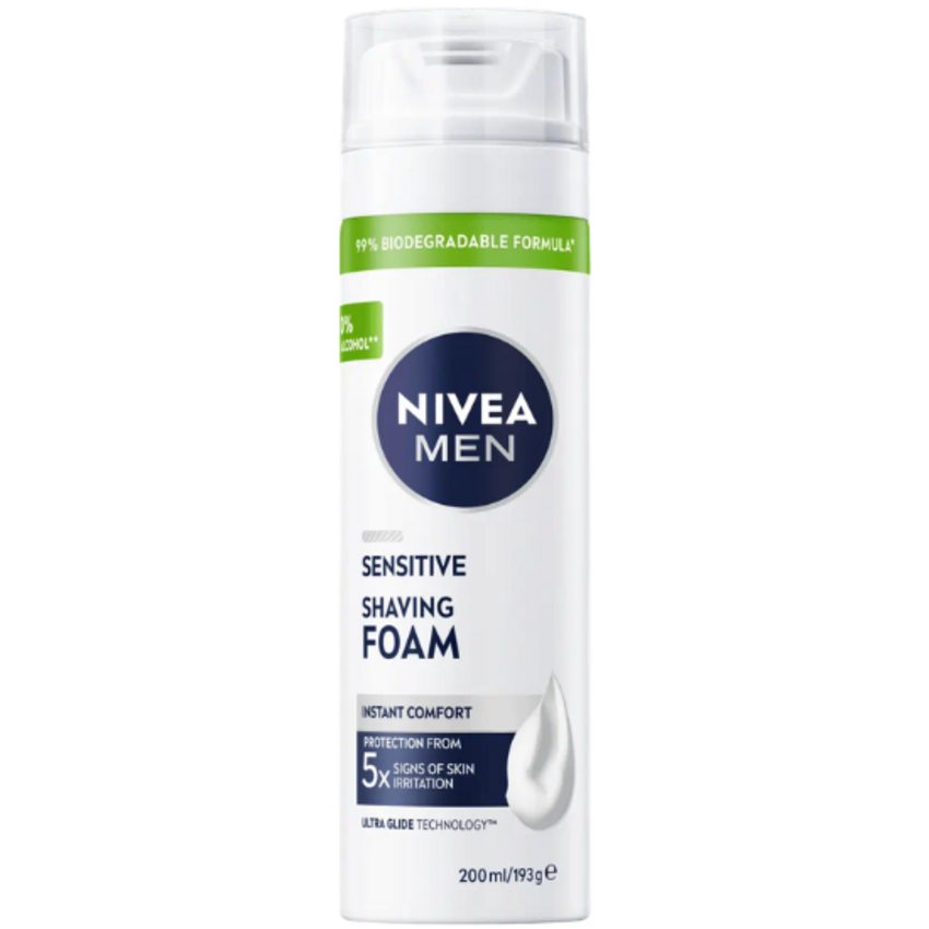 Nivea Men Sensitive Scheerschuim - 200 ml Nivea Nivea Men Sensitive Scheerschuim - 200 ml